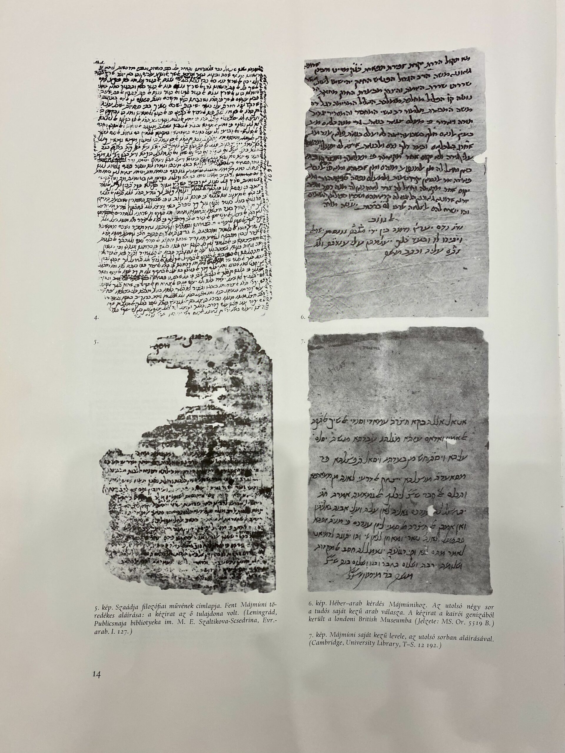 Poza conține imagini despre pagini din Codex Maimonide din Arhiva Muzeon. Manuscrise în arabă și ebraică scrise de Moses ben Maimon.